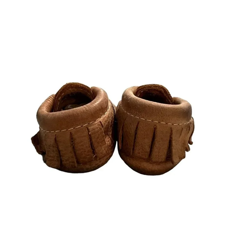 Freshly Picked Sz 3 Brown Genuine Leather Moccasins